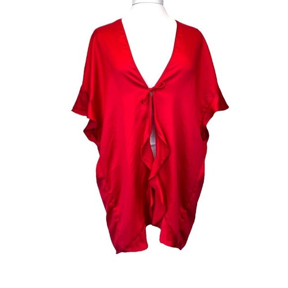 Victoria Secrets REd Love Kimono Lingerie Robe NEW Size One Size - Picture 1 of 9